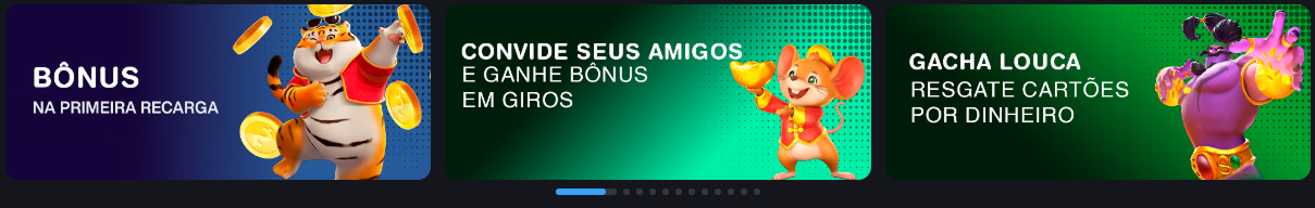 Imagem dos bônus exclusivos disponíveis na plataforma Rico33 com destaque para promoções especiais