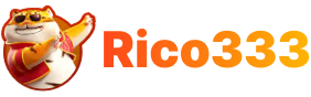 logotipo rico333 com tipografia moderna e estilo cassino online